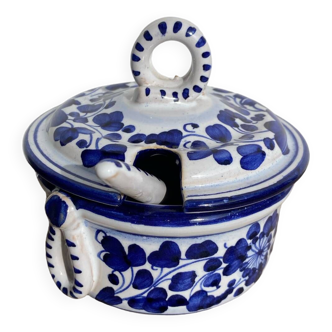 Sciacca ceramic sugar bowl by Carlino