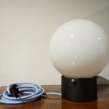 Opaline globe lamp