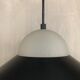 Suspension lampe design métal et verre dépoli