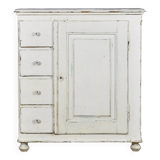 Solid pine chest of drawers with 4 drawers, 1910s