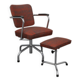 Office Chair with Ottoman by Paul Schuitema for Fana, 1960s