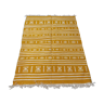 Yellow kilim carpet, Moroccan carpet