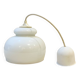 Opaline pendant light in white glass from the 60s and 70s vintage Free form