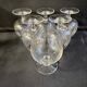 6 old tasting balloon glasses (cognac/armagnac) - light blown crystal