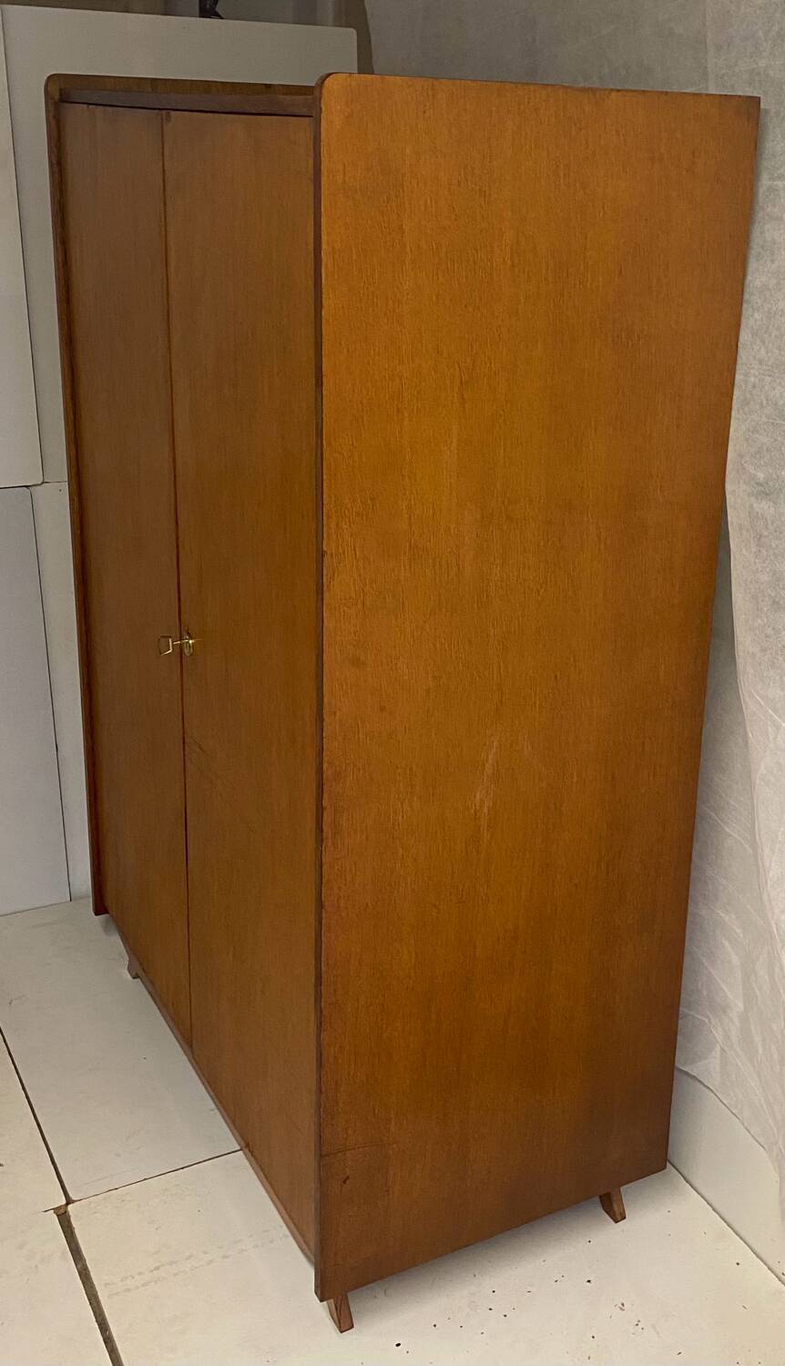 Vintage wardrobe with compass feet