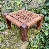 Large Indian rope stool from the early 20th century.