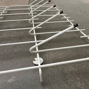 Minimalist German rope coat rack from the mid-century, 1960s.