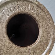 Ceramic table lamp by Danish artist Gitte Dochedahl Denmark 1960s.