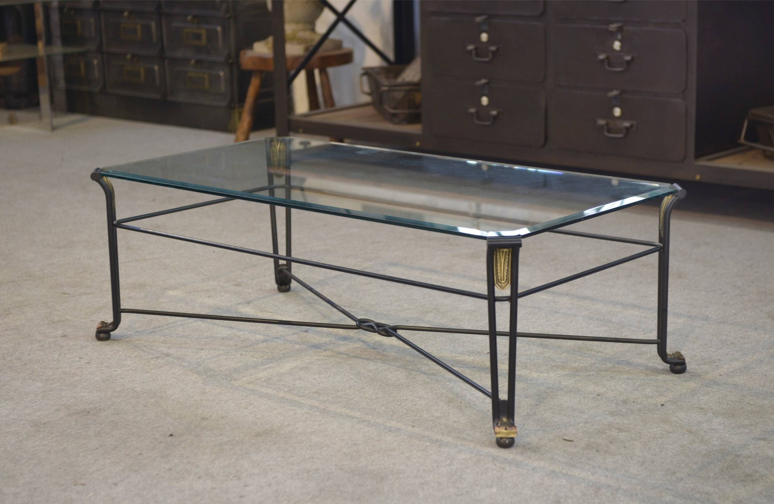 Table basse en verre