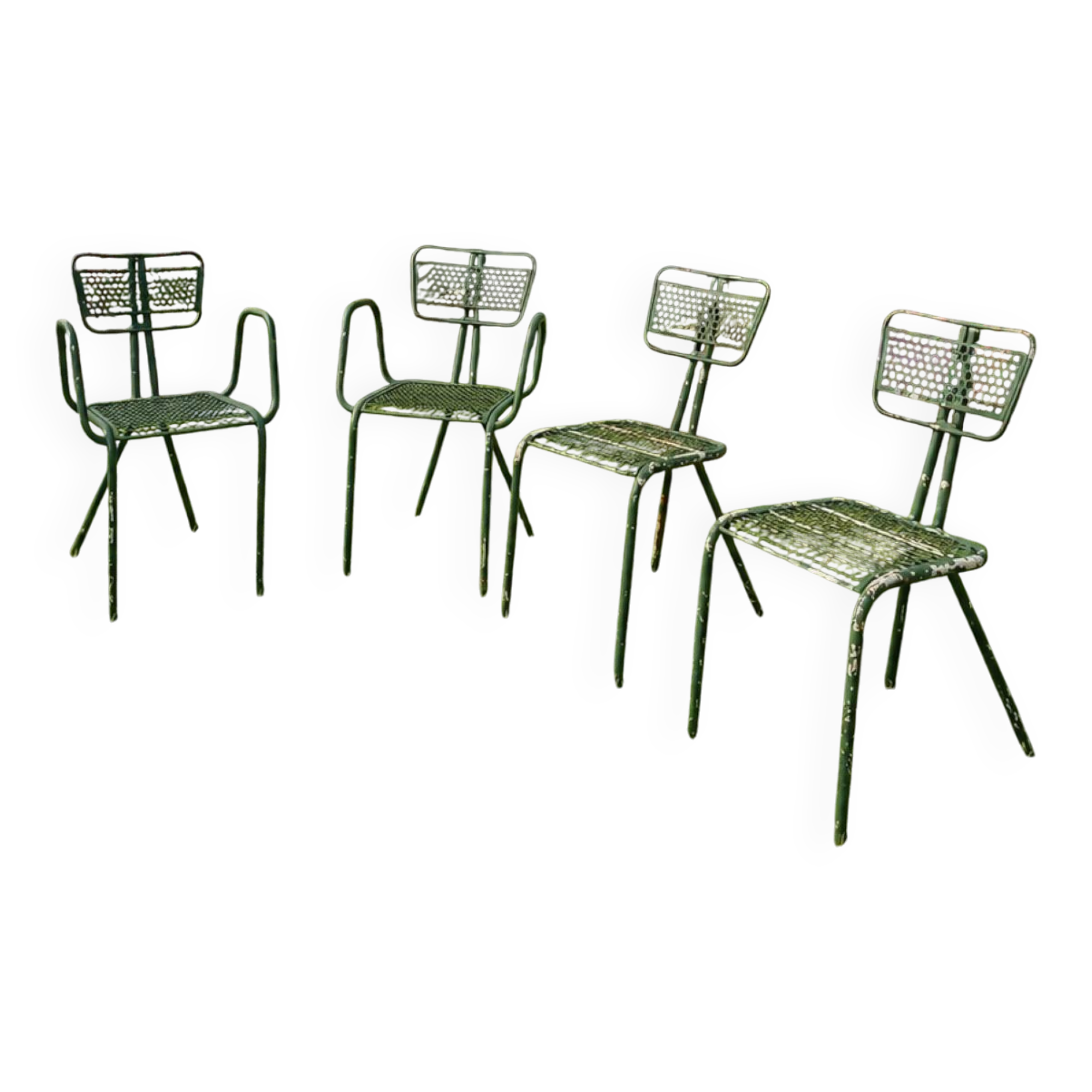 Lot de 4 chaises de jardin René Malaval
