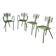 Lot de 4 chaises de jardin René Malaval