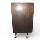 1950s/60s bar cabinet, upholstered interior & lighting
