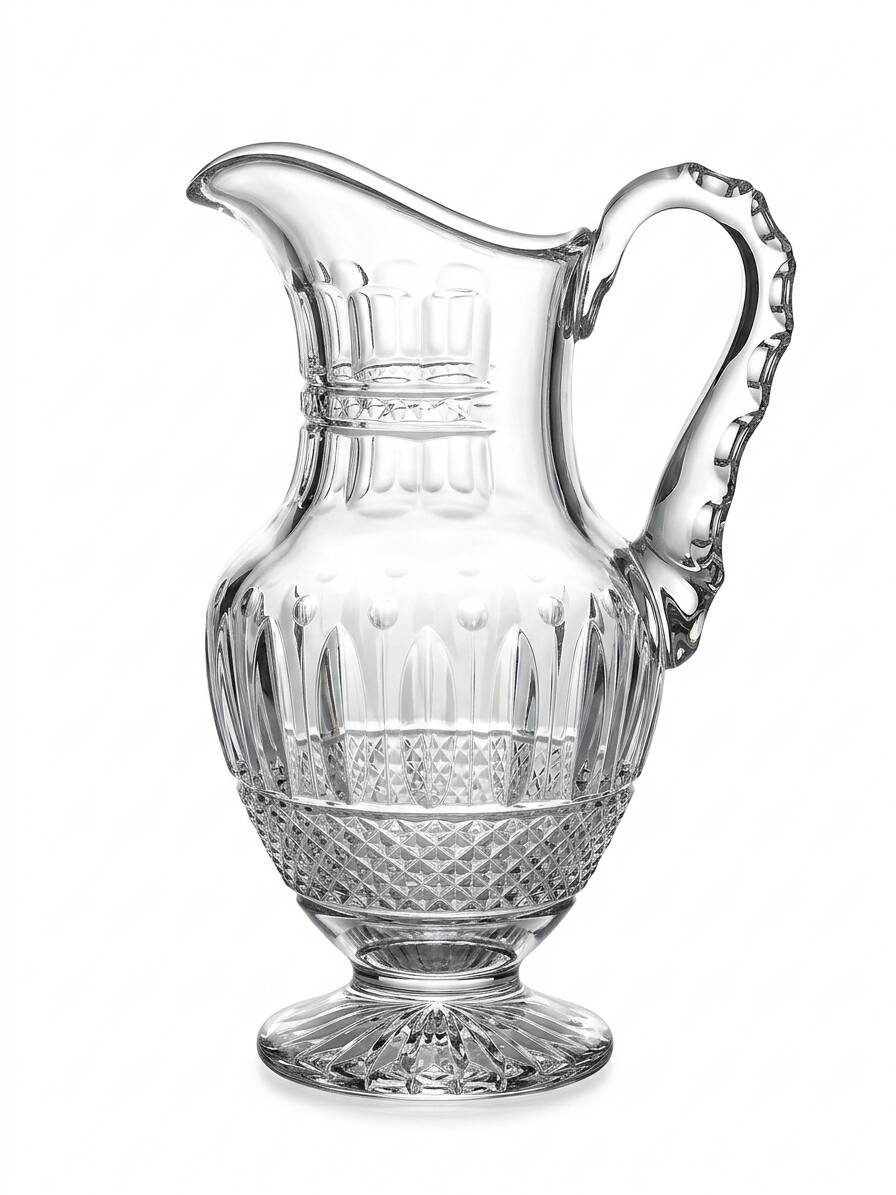 Cut crystal water jug from Saint-Louis