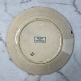 Plate dish iron earth Royat Sarreguemines