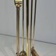 Neoclassical Fire Necessity in Polished Brass on Stand