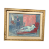 Marguerite Bermond « nu au divan rouge »