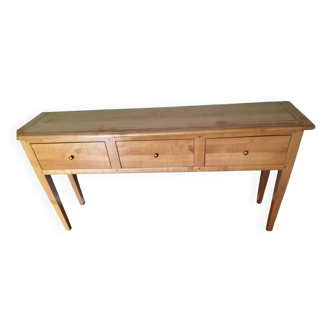 Modern cherry console table