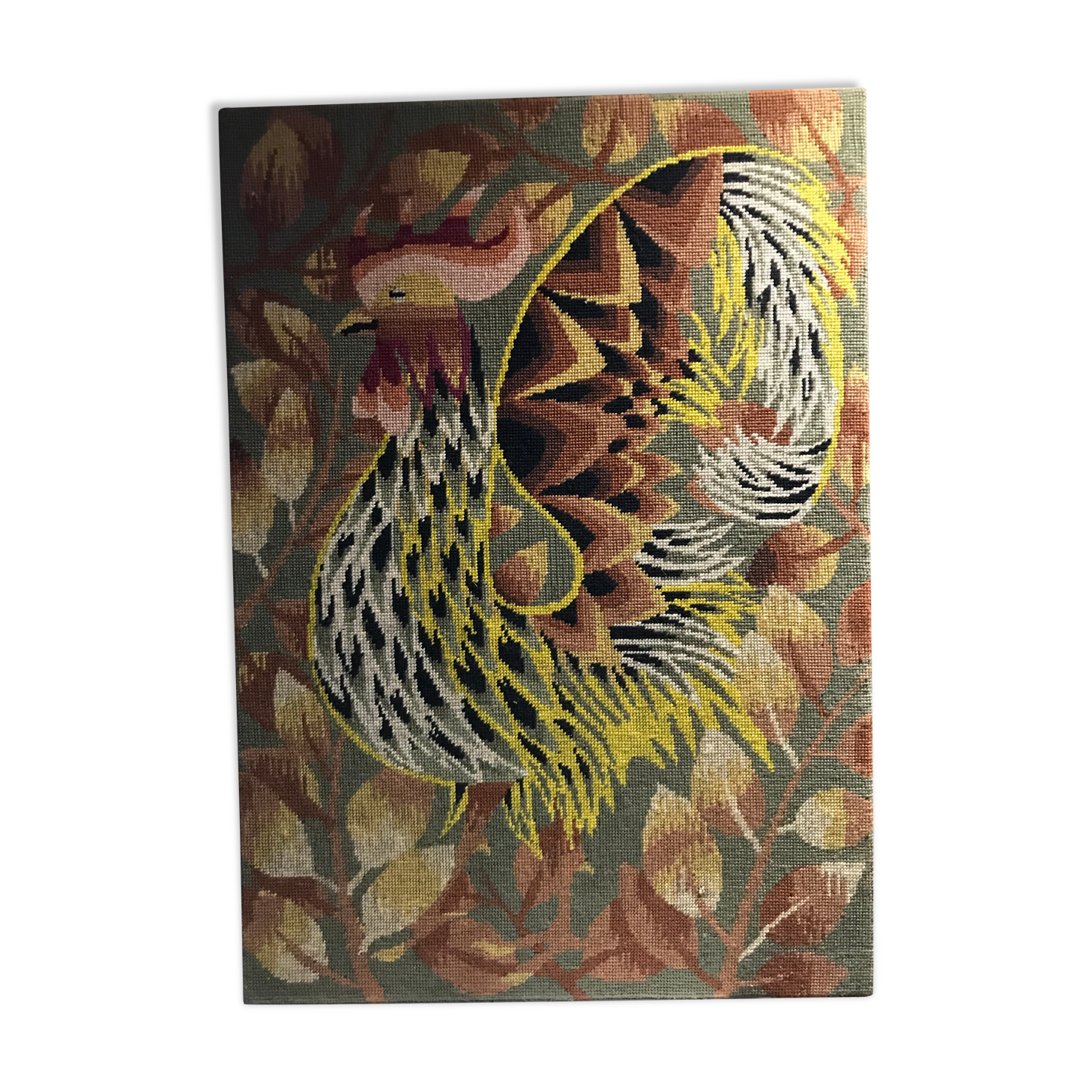 Vintage rooster tapestry