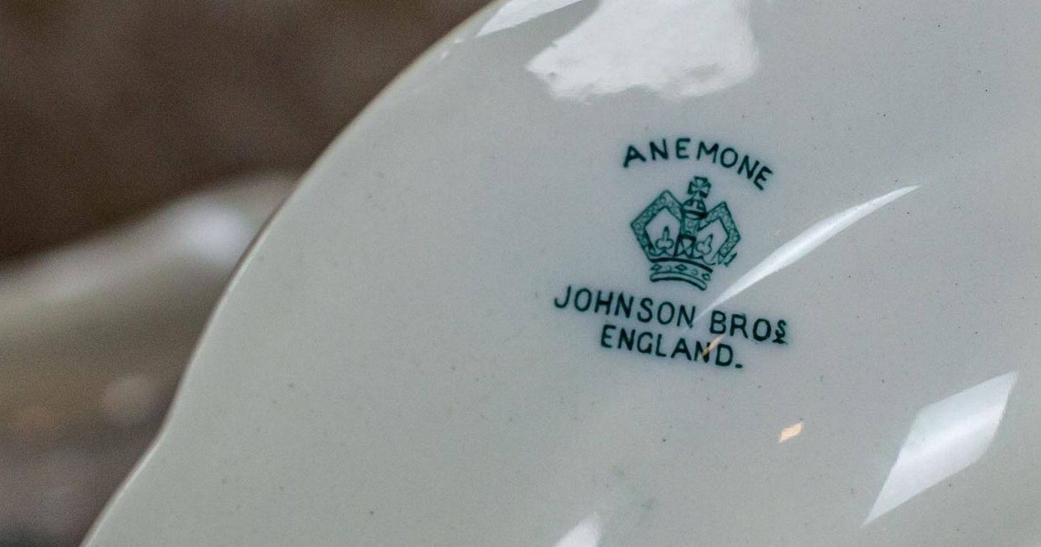 20th Century Anemone Porcelain Set by Johnson Brothers, 1930s, Set of 28