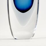 Vase Sommerso Mid-Century Scandinave en Verre par Vicke Lindstrand pour Kosta, Suède, 1960s