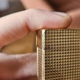 Briquet Dupont en plaqué or