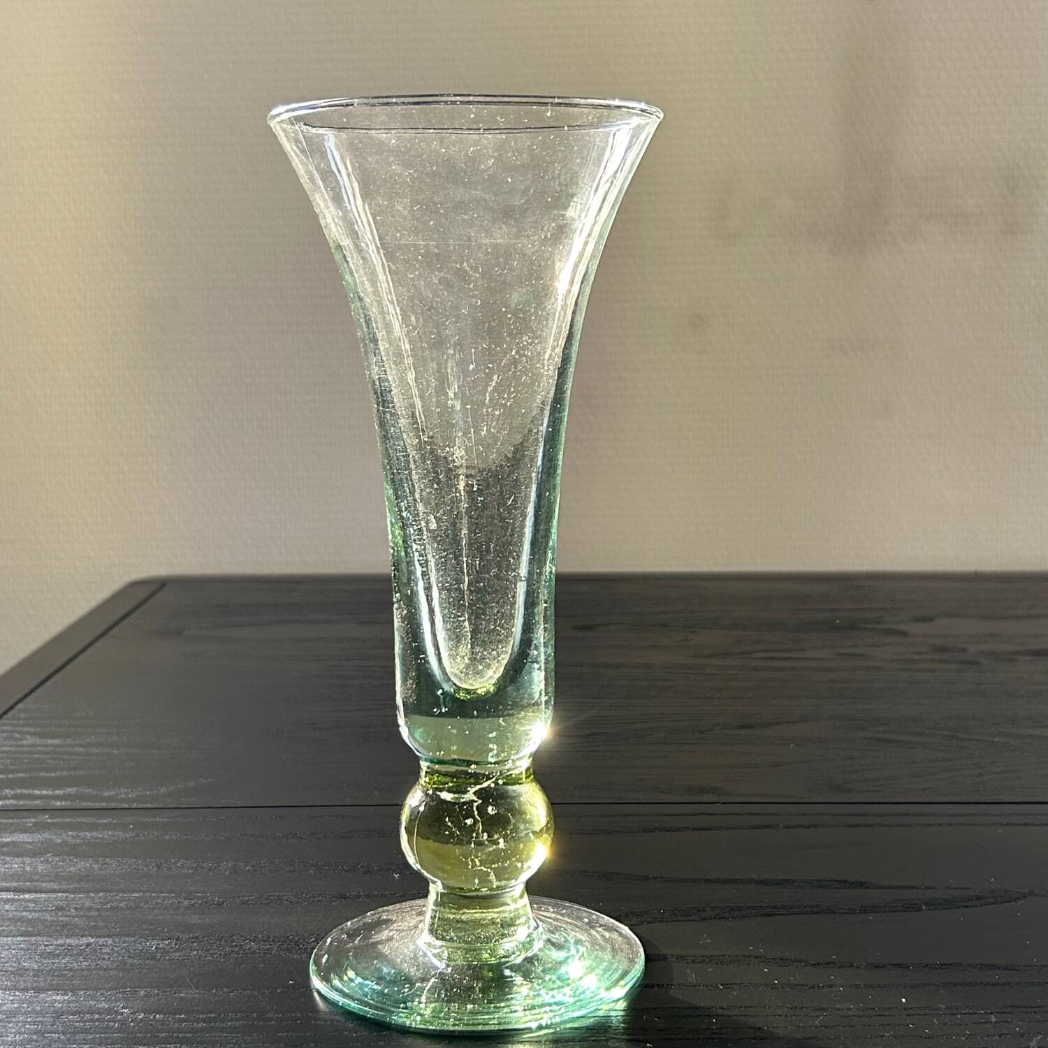 Old thick glass vase