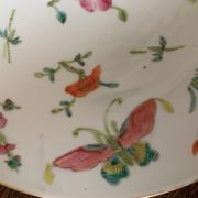 Assiette, porcelaine famille rose, Chine, XIXème