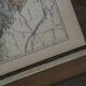 Map of the Yonne, printed in 1889. Authentic Vintage.