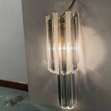 Lot de 2 appliques à prismes en verre de Murano