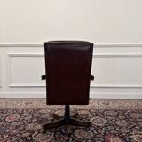 Classic English Chesterfield Office Chair Burgundy