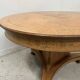 Charles X style dining table in maple wood veneer, 20th century