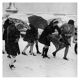 Paris under the snow, the Concorde. Around 1960