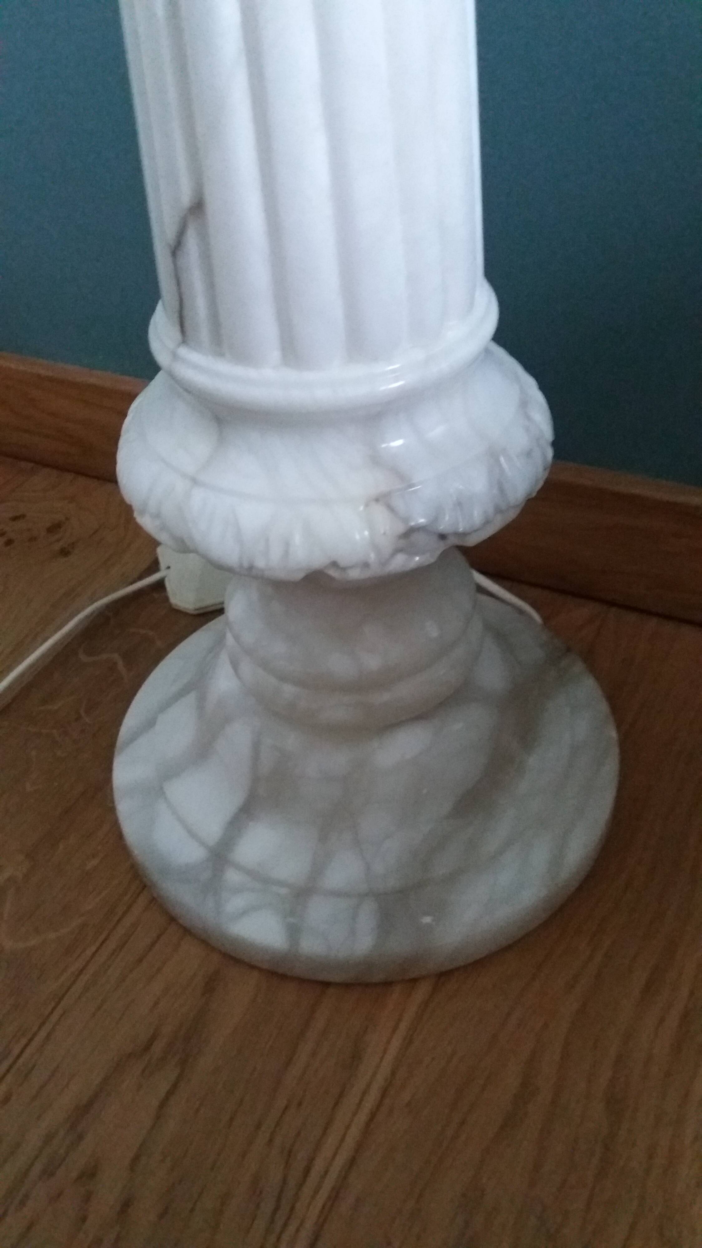 Alabaster light column