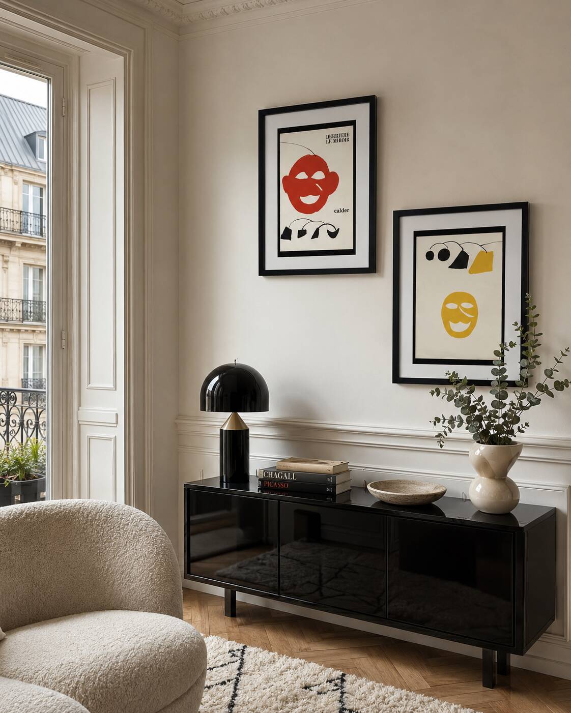 Two Lithographs Alexander CALDER - DLM Behind the Mirror - Maeght