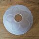 french vintage artichoke style glass replacement shade with scalloped edge