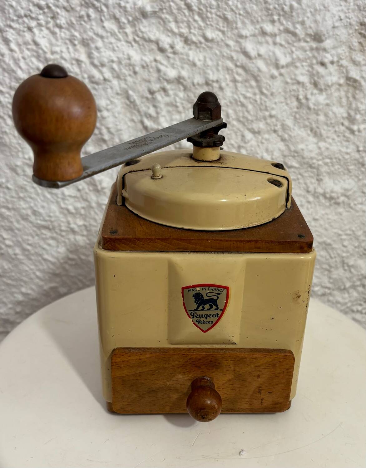 Peugeot Frères coffee grinder. Vintage 60s