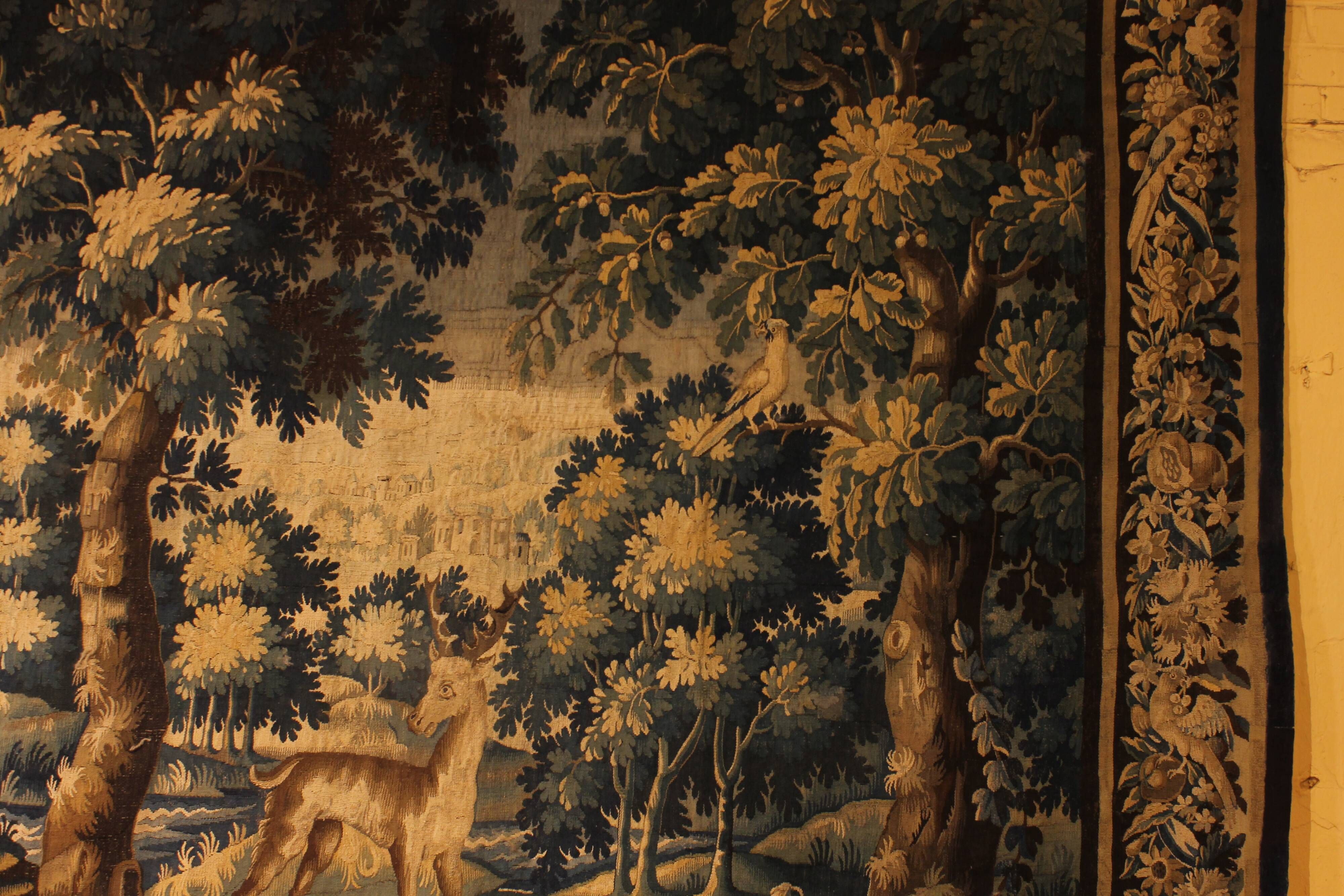 Flemish Verdure Tapestry from the 17th Century