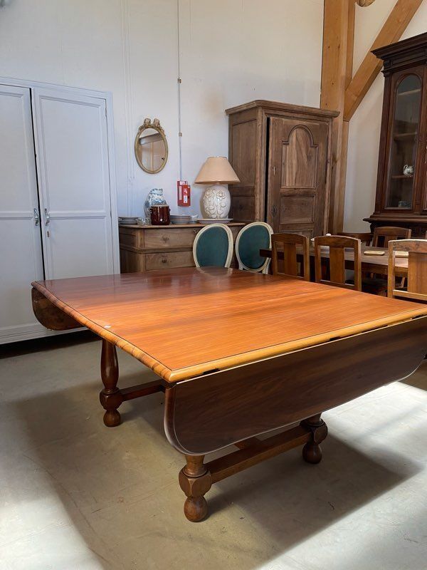 Vintage walnut dining table