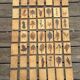 Set of 52 Vallauris herbarium tiles signed Capron