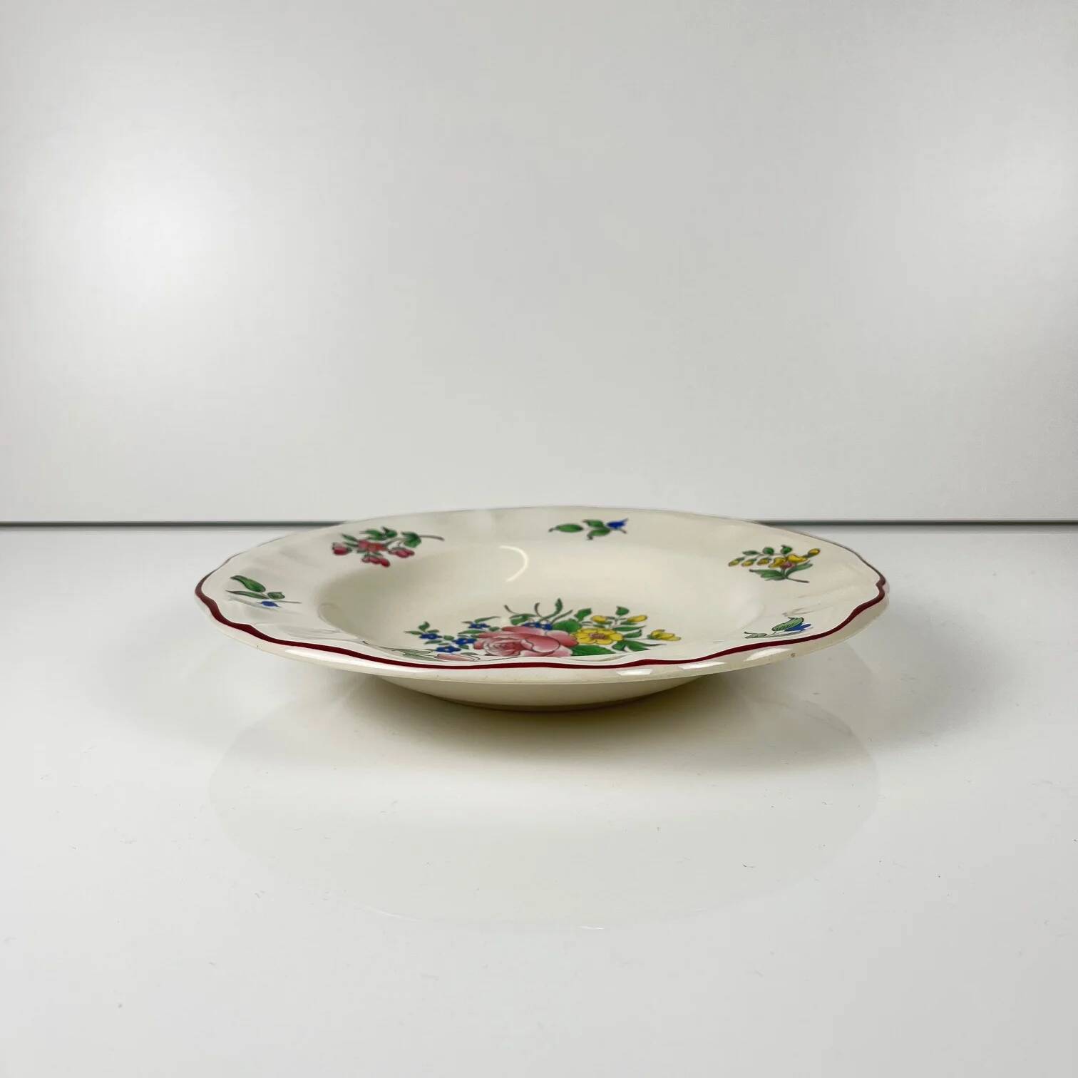Set of 3 KG Lunéville "Réverbère" soup plates