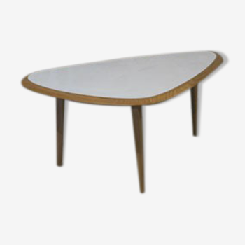 Table small laque blanche