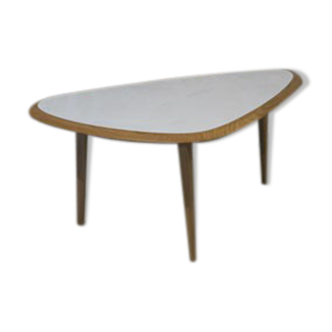 Table small laque blanche