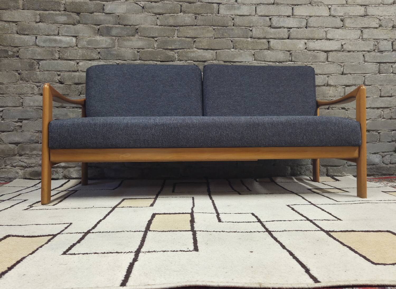 Convertible Scandinavian daybed canapé 1960