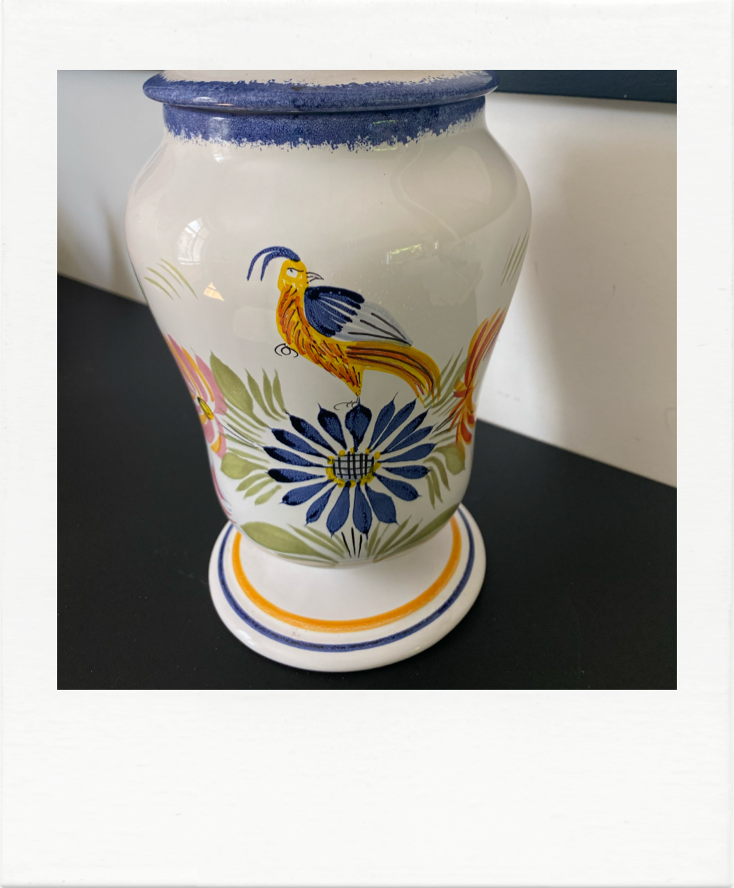 Large apothecary pot Henriot Quimper