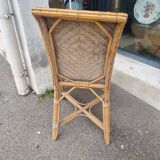 Ancien fauteuil rotin vintage chaise