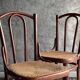 Paire de chaises bistrot cannées par Thonet