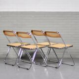 Four 'Plia' chairs by Giancarlo Piretti for Castelli