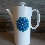 Thomas Rosenthal Germany porcelain Tulips coffee set in greens and blues