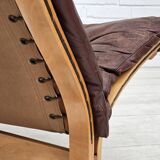 1970’s, Norwegian design, "Siesta" lounge chair by Ingmar Relling, leather, bentwood.