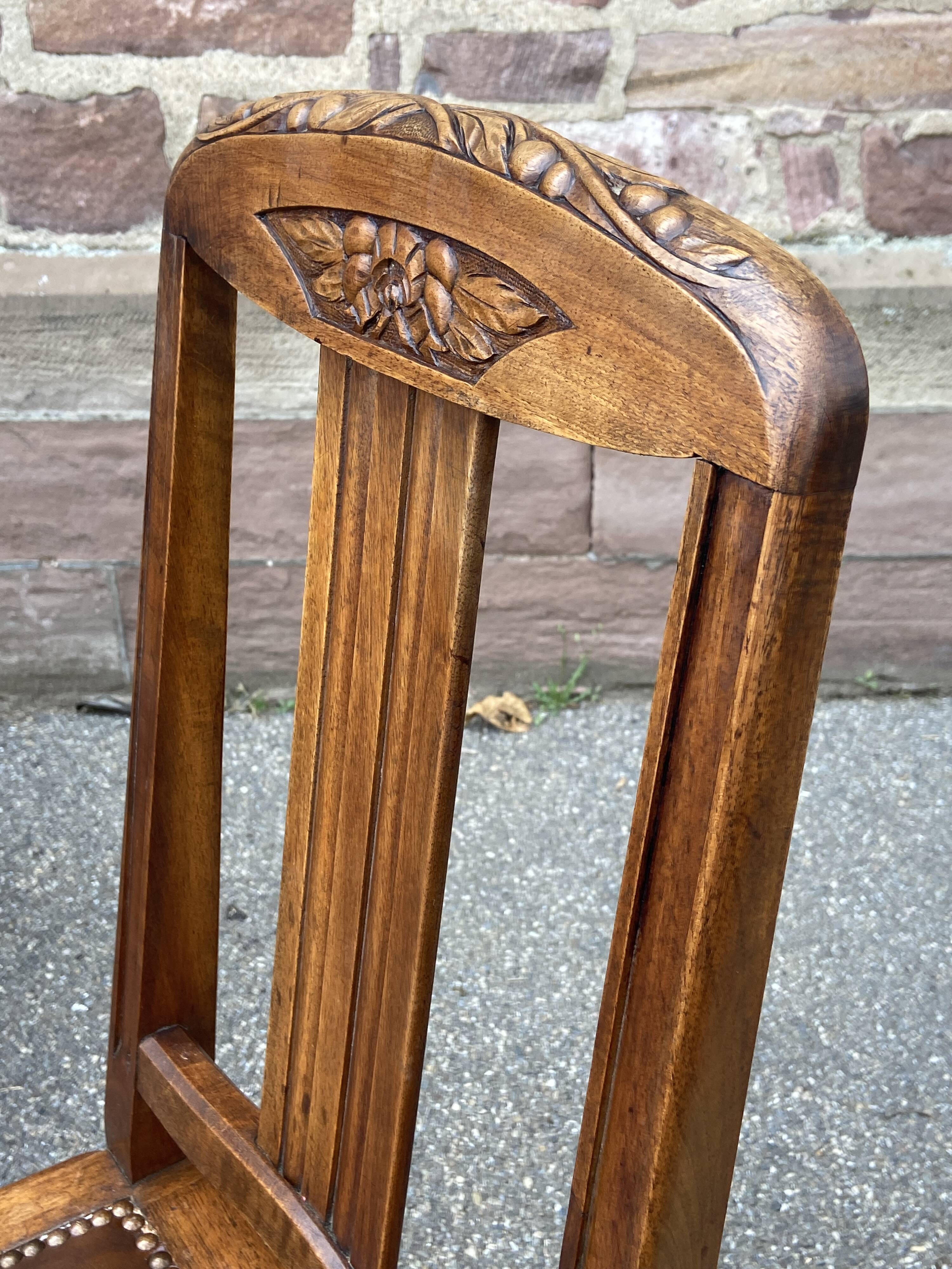 4 Art Deco dining chairs